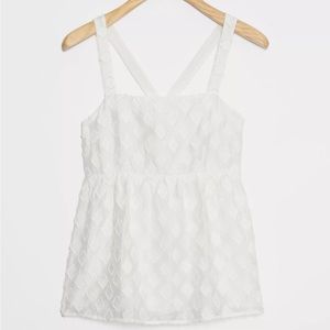 New ~ Anthropologie Maeve Darcie Textured Babydoll Blouse Size 16